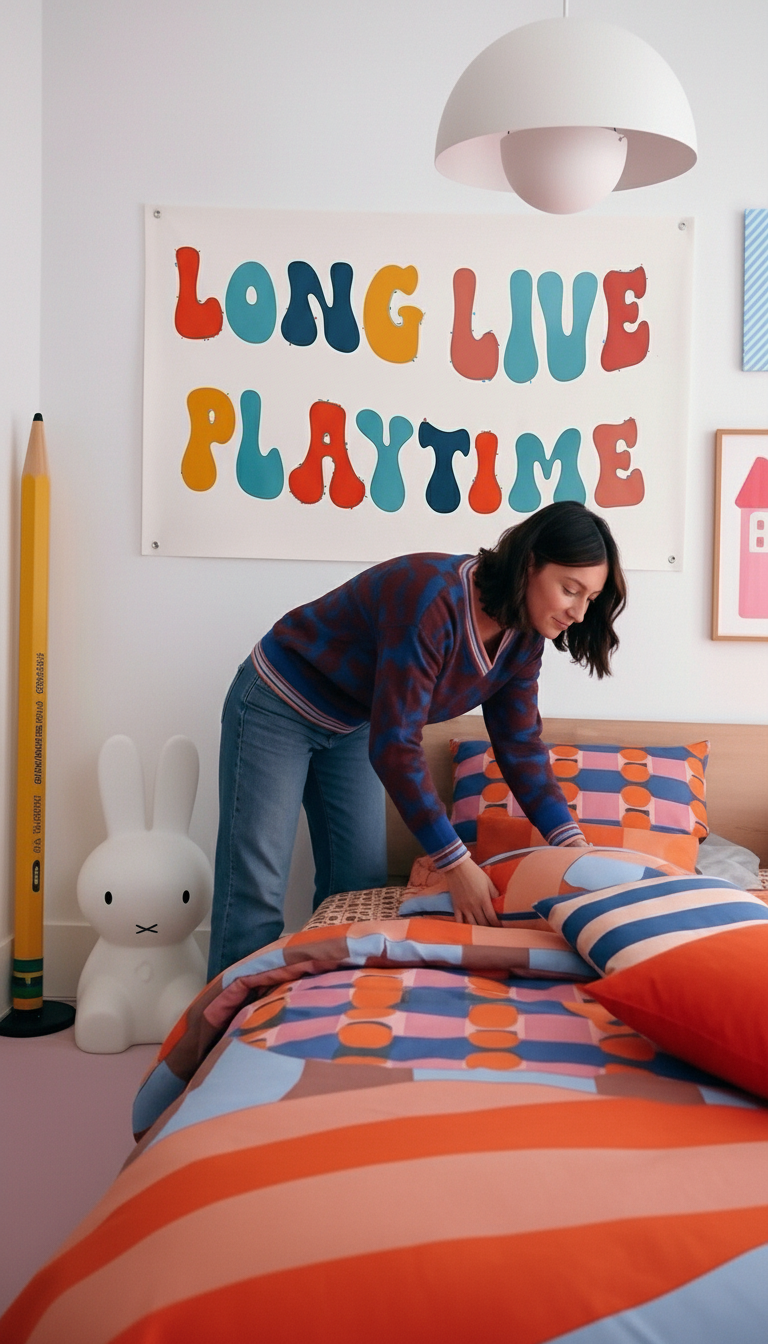 Long live playtime 100% cotton thick canvas banner